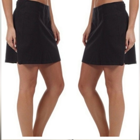 Patagonia Womens Side Zip Slit Pocket Duway Athletic Active Skirt Skort Size 6 - Picture 2 of 5